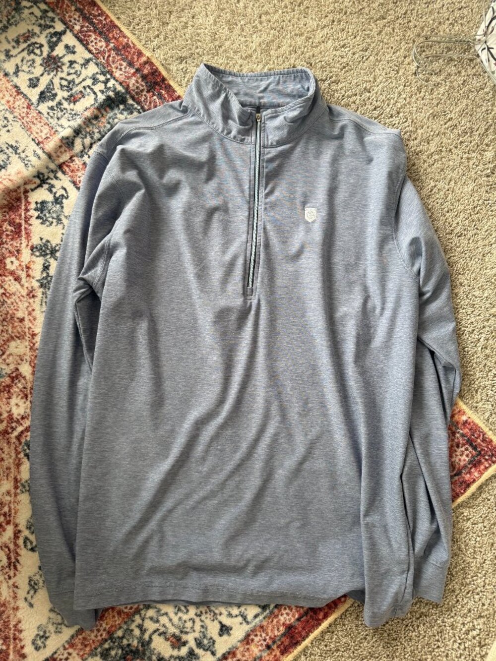 Chatham Hills Straight Down Men's Large Blue Pullover